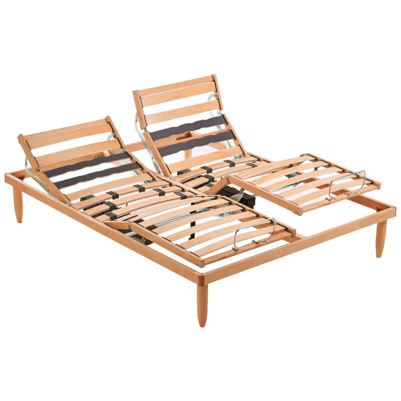 Somier cama articulado de láminas Natural regulable | 80x190cm