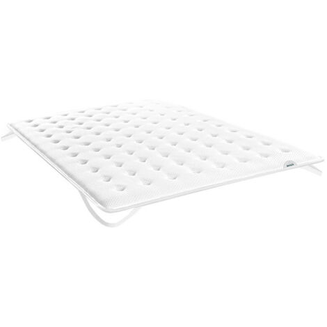 Topper colchón adaptable Sueve Firmeza media Confort extra Viscoelástico Transpirable Mejora descanso  160x190 cm