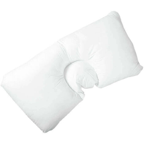 Almohada cervical 100% fibra hueca siliconado tacto plumón 65 cm