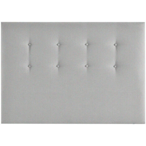 Cabecero de cama Etna tapizado en tela Cama de 150 - Gris-Etna-(90)