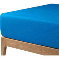 Sabana Bajera protectora transpirable hasta grosor 30 cm 160 cm - Azul nautic