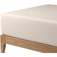 Sabana Bajera protectora transpirable hasta grosor 30 cm Crudo - 180 cm