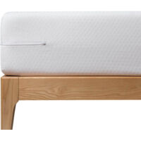 Funda protectora elástica Niza higiene hasta grosor 30 cm Blanco - 150 cm
