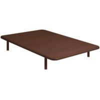 Base tapizada malla 3D reforzada con 5 barras transversales Wengue - 180x182 cm (2 de 90x182)