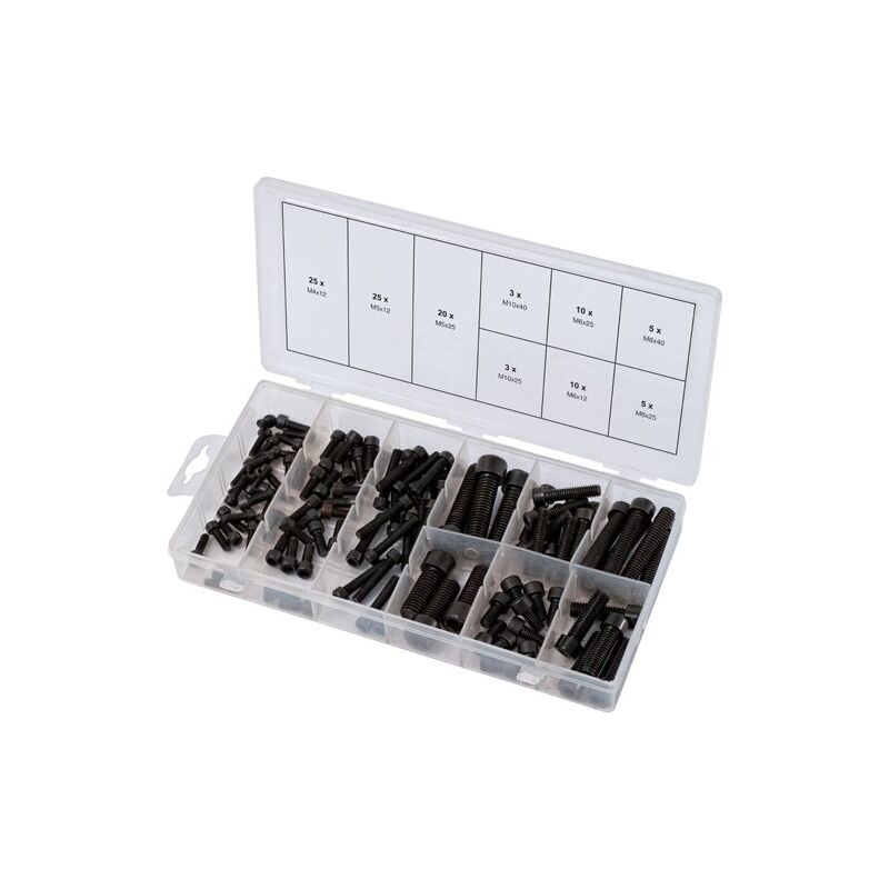 KS TOOLS 970.0390 HEXAGON SCREWS ASSORTMENT, METRIC, 30 PCS