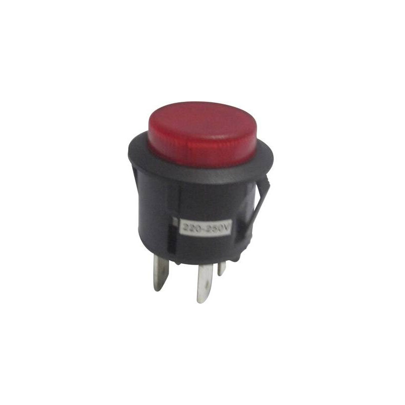 BOUTON POUSSOIR À PRESSION TRU COMPONENTS TC-R13-527AL-02RT 1587761 250 V/AC 6 A 1 X OFF/(ON) À RAPPEL 1 PC(S)