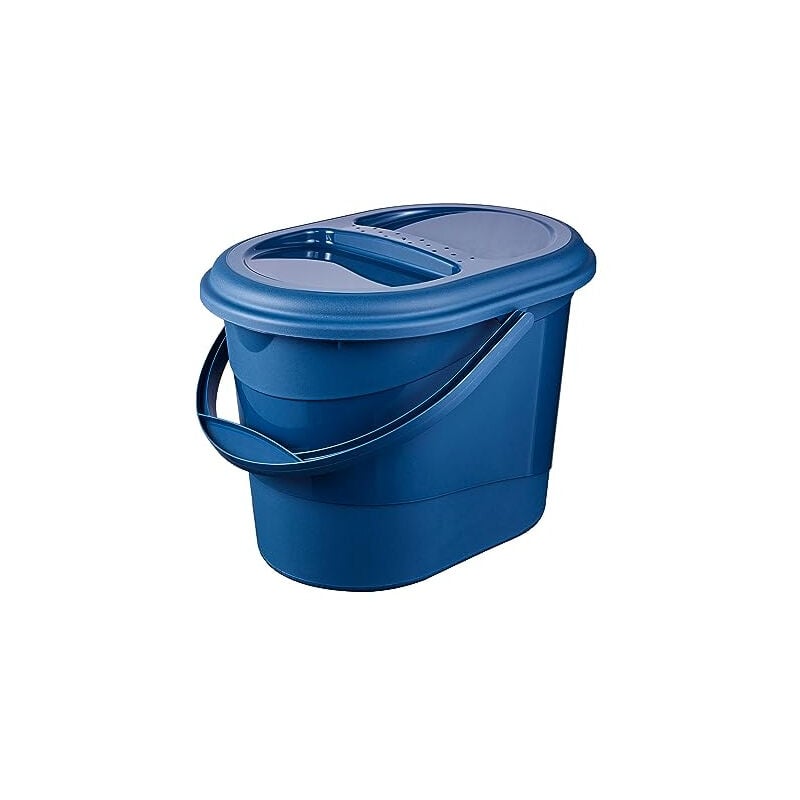 keeeper Seau à déchets bio elsa, 13 litres, eco-blue