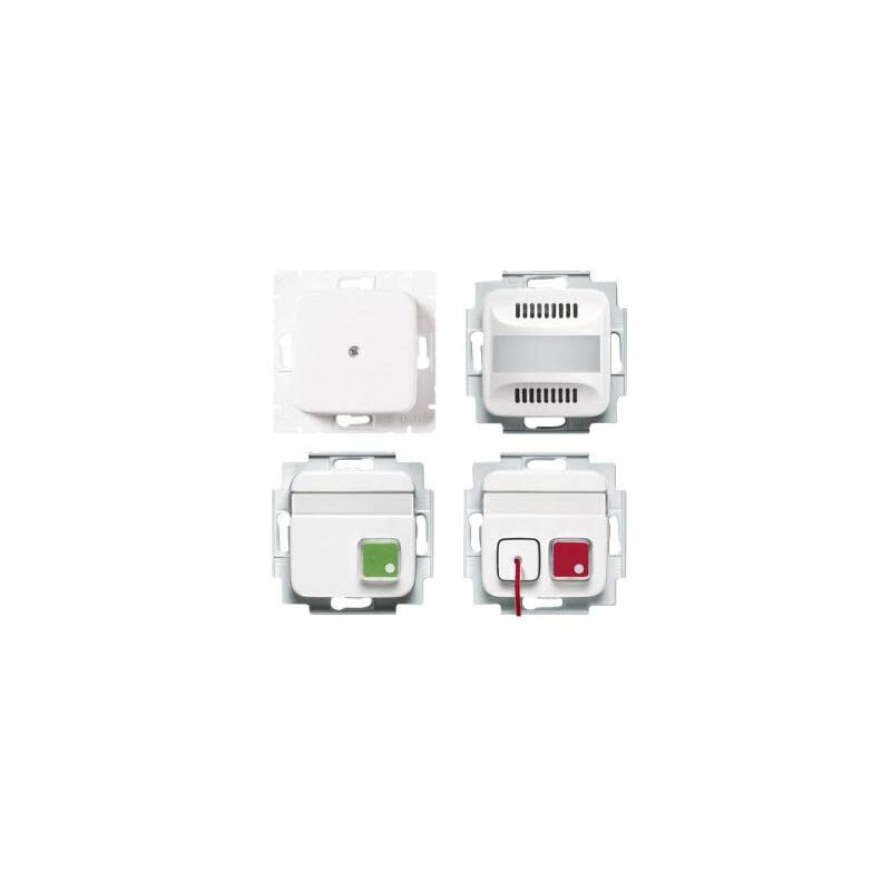 Busch-Jaeger Notruf-Set Für Behinderten-WC 1510 UC-214-101 – Mit Zugschnurtaster Und Optisch-akustischem Alarm