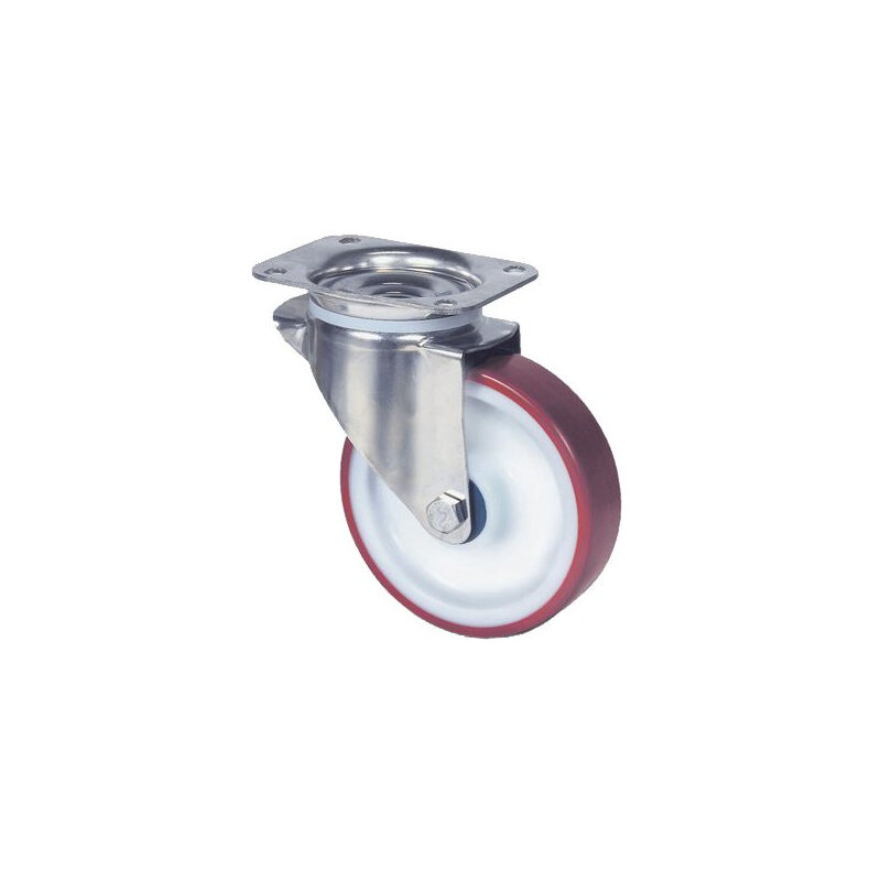 4 Roues pivotantes en Caoutchouc de Type L, roulettes pivotantes