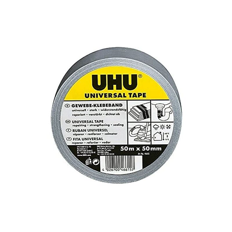 Ruban Adhésif Imperméable Type Gaffer/duct Tape Argenté - 10 Mètres X 48 Mm, Qualité Professionnelle (marque Duck Tape)