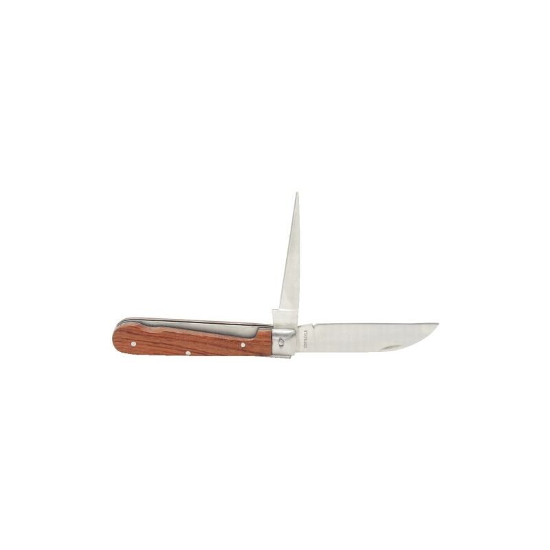 KS TOOLS 907.2188 COUTEAU ÉLECTRICIEN À LAME DROITE ET POINÇON