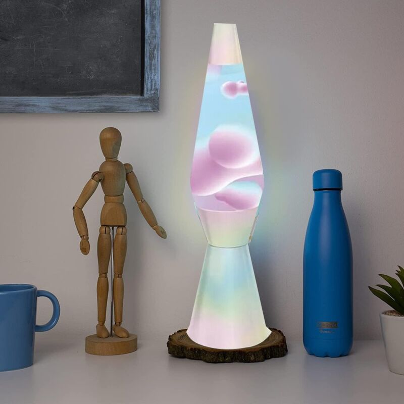 Fisura Lampe à Lave LAVA PINK Coloris Rose 39,5 X 11 Cm