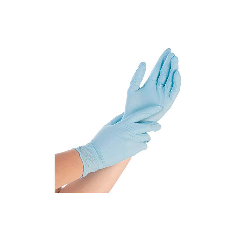 Unigloves GF0015 Lot De 100 Gants Nitrile Bleu XL Renforcés - Technologie BioCote Antibactérienne