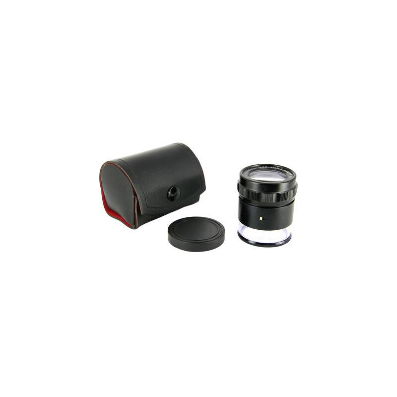 Loupe Compte-fils 10x Avec LED Et échelle De Mesure – Pour Bijouterie, Philatélie, Lecture De Cartes, Inspection