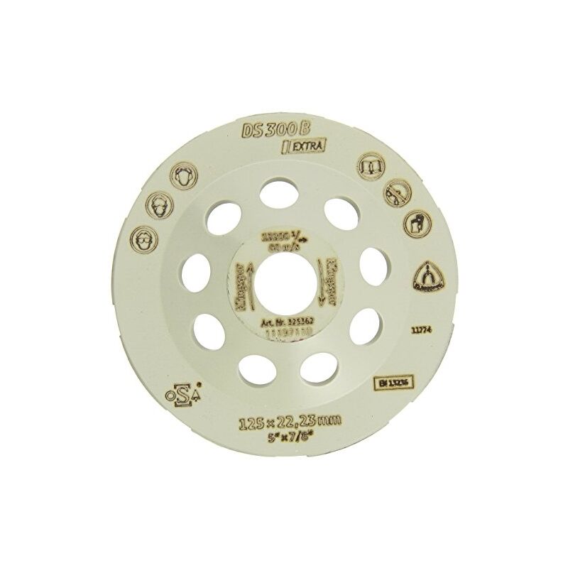 KLINGSPOR DIAMANTSCHLEIFTELLER DS300B EXTRA-DIAMÈTRE 125 MM - 325362