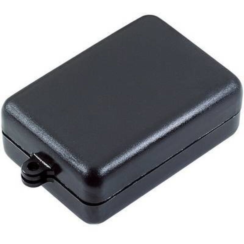 Boîtier Hammond 1551RFLBK ABS Noir 50x50x20 Mm – Boîte Projet Avec Bride De Fixation IP54