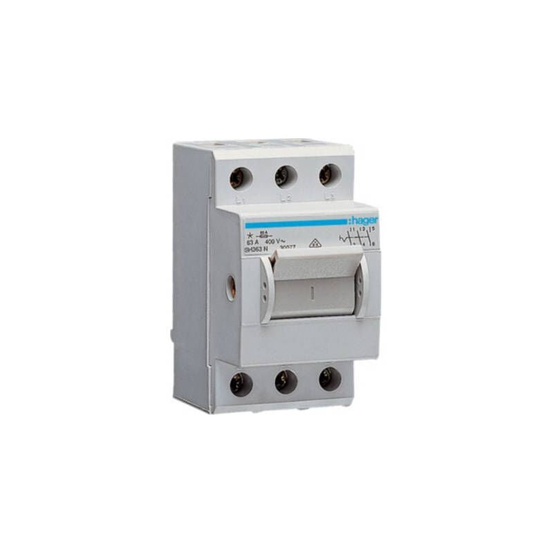 INTERRUPTEUR GÉNÉRAL GRIS 3 PÔLES 63 A 230 V/AC, 400 V/AC HAGER SH363N
