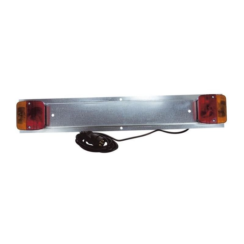 SPOTLIGHT KIT DE SIGNALISATION - PLAQUE DE SIGNALISATION POUR PORTE VÉLO ACIER GALVANISÉ 750MM - LONGUEUR ALIMENTATION : 3,15M -
