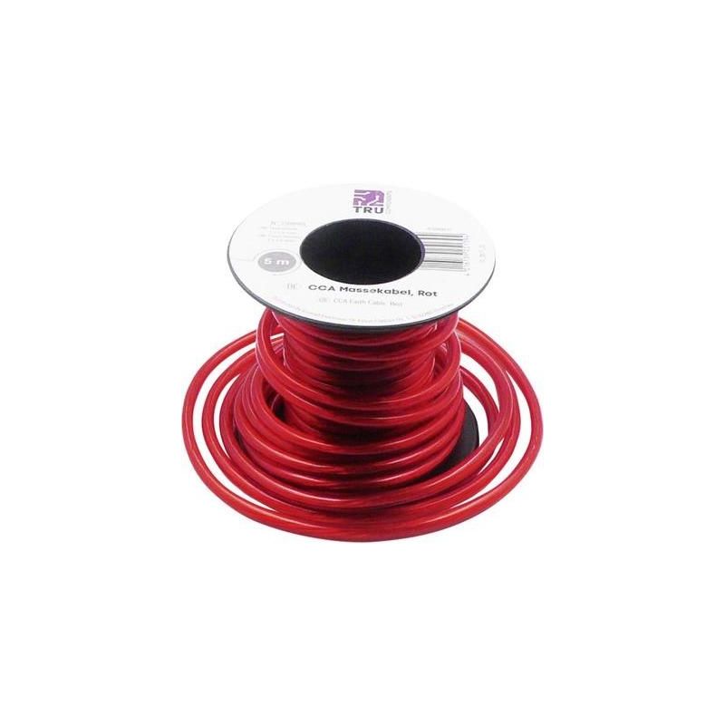 CÂBLE DE MASSE TRU COMPONENTS 93030C469 1568965 1 X 2.50 MM² ROUGE 5 M