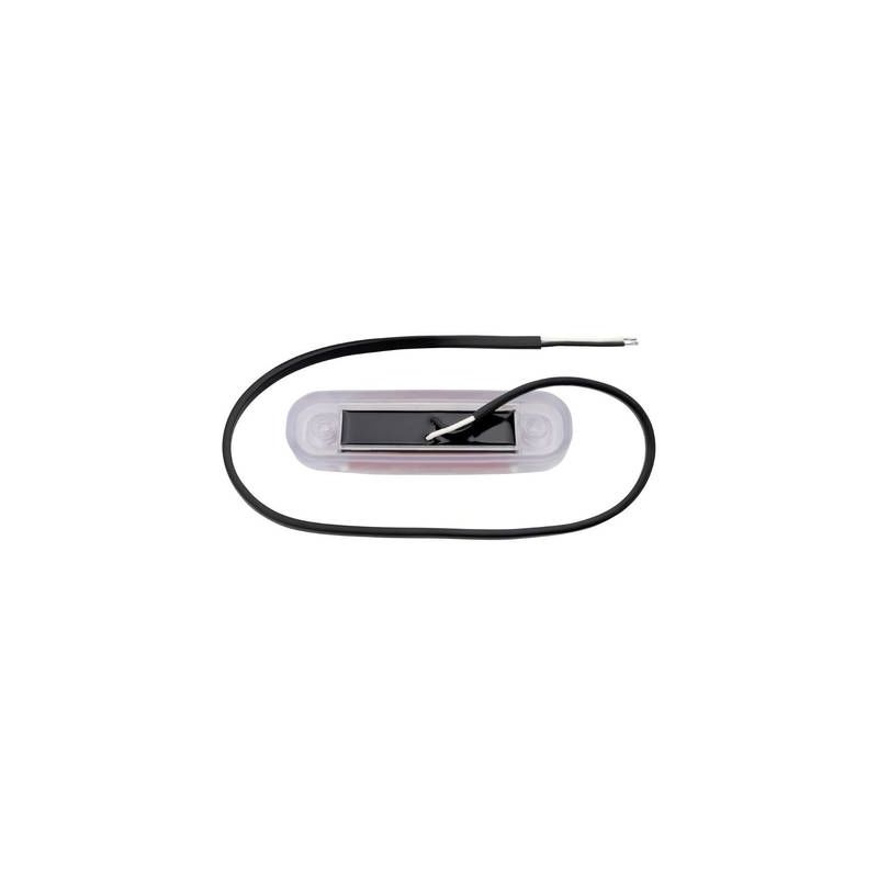FEU DE GABARIT ARRIÈRE ROUGE SECORÜT 90046 TRANSPARENT EXTRÊMITÉS DE CÂBLE OUVERTES 12 V, 24 V