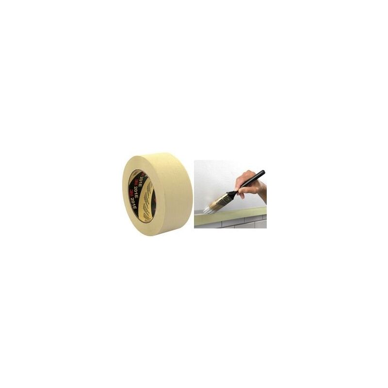 3M 201E 48MM MASKING TAPE, 48MM X 50M, CHAMOIS