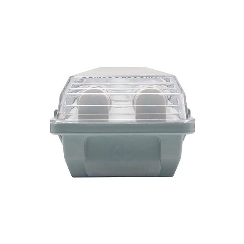 MÜLLER-LICHT 20800199 A + LED LAMPE DE BAIGNOIRE AQUA PROMO 2 X 18 W TUBE, PLASTIQUE, GRIS, 126.5 X 11,5 X 8.6 CM