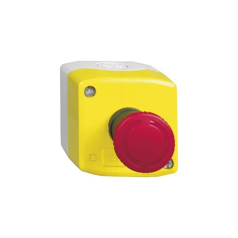 COUP DE POING SCHNEIDER ELECTRIC XALK178E EN BOÎTIER ROUGE DÉVERROUILLAGE PAR ROTATION 1 PC(S)