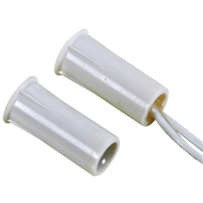 Lot De 2 Interrupteurs Magnétiques à Lames - NO/NC, Distance 20-30mm - Pour Portes, Fenêtres, Alarme