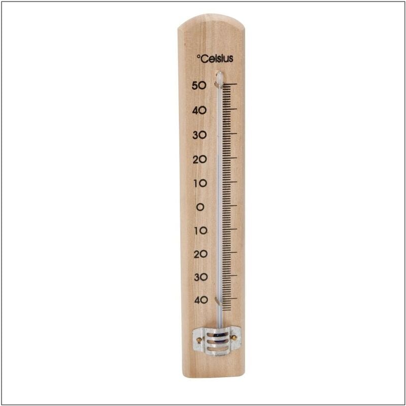 4x Thermomètre extérieur - Bois - Thermomètre - Thermomètre - Jardin -  Intérieur et