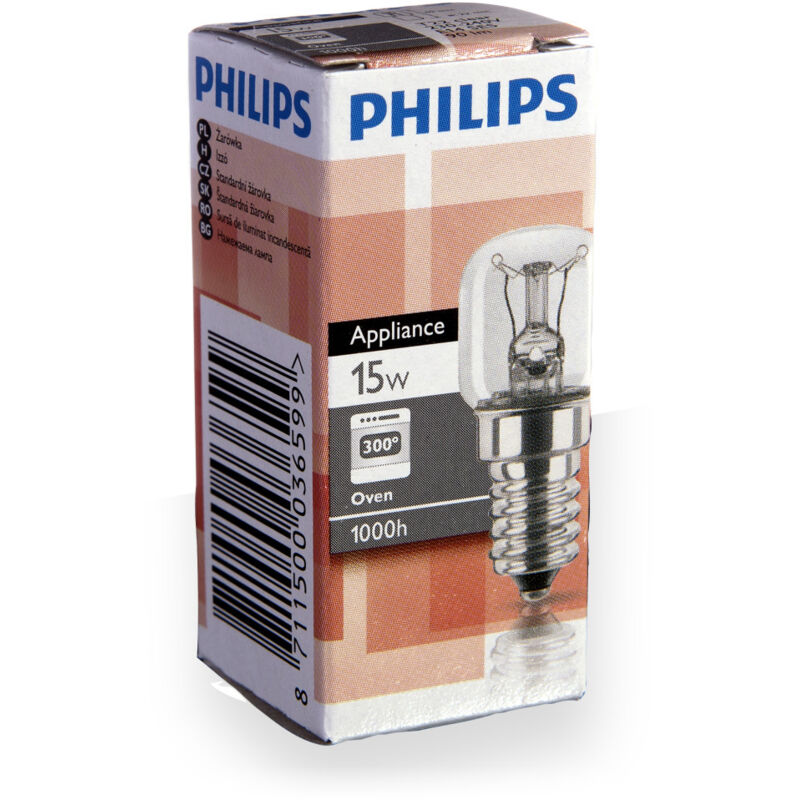 PHILIPS 871150003659950 T22X49 AMPOULE CLEAR E14, 15W 230 VOLTS