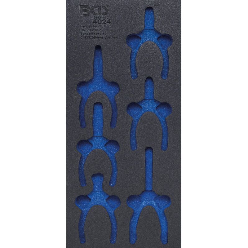 Jeu De 6 Pinces Mini Précision BGS 4024 | Pour Travaux Délicats | Manches Bleu/noir Confortables
