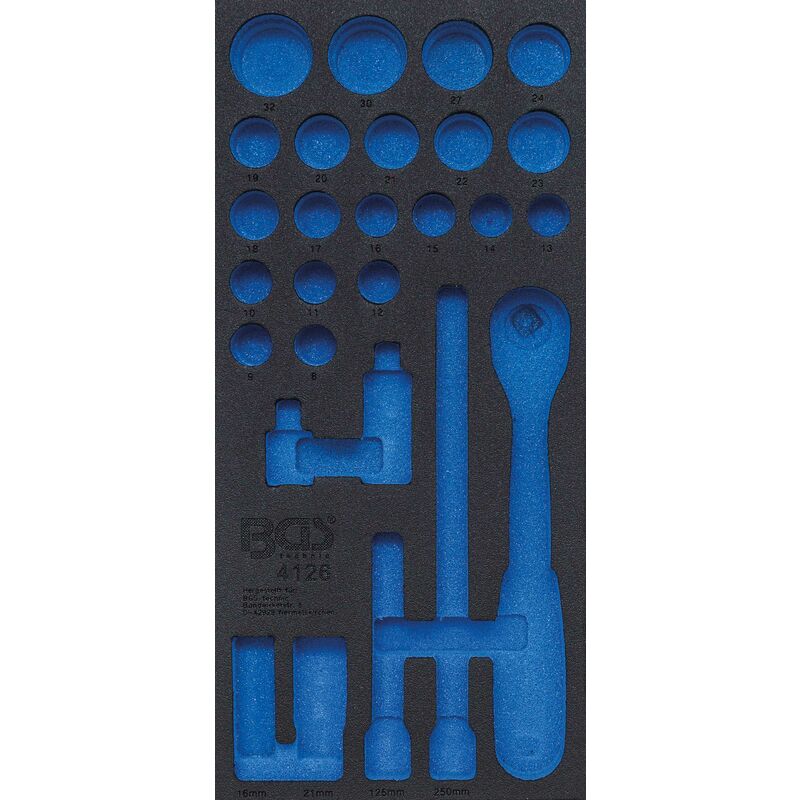 Insert De Servant BGS TECHNIC – Vide Pour Jeu De 12 Clés Mixtes 6 à 22 Mm – Réf. 68501-1