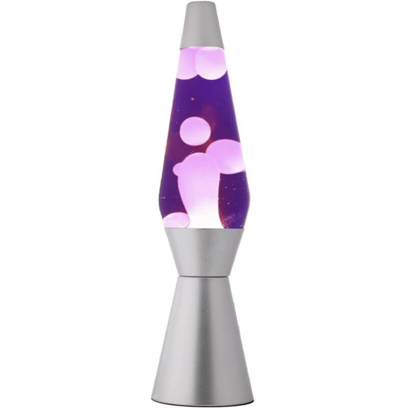 I-TOTAL - LAMPE À LAVE MAGMA & GLITTER (MAUVE ROSE