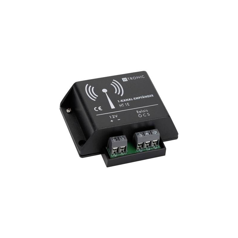 RÉCEPTEUR RADIO H-TRONIC HT1E 1 CANAL FRÉQUENCE 868.35 MHZ 12 V/DC 1618260