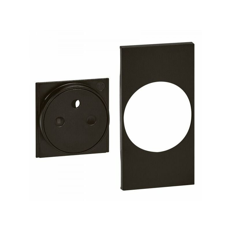 ENJOLIVEUR LIVING NOW POUR PRISE DE COURANT SURFACE 2 MODULES - NOIR MAT BTICINO COFREL ARDBTKG55F