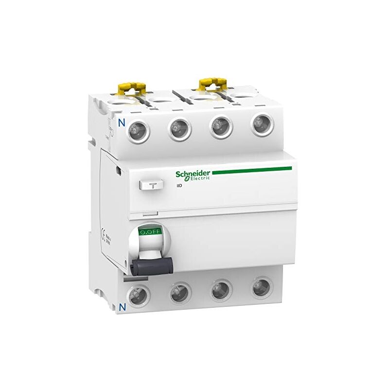 SCHNEIDER ACTI9 IID INTERRUPTEUR DIFFÉRENTIEL TÉTRAPOLAIRE 63A 300MA TYPE AC 4M 400V - A9R14463