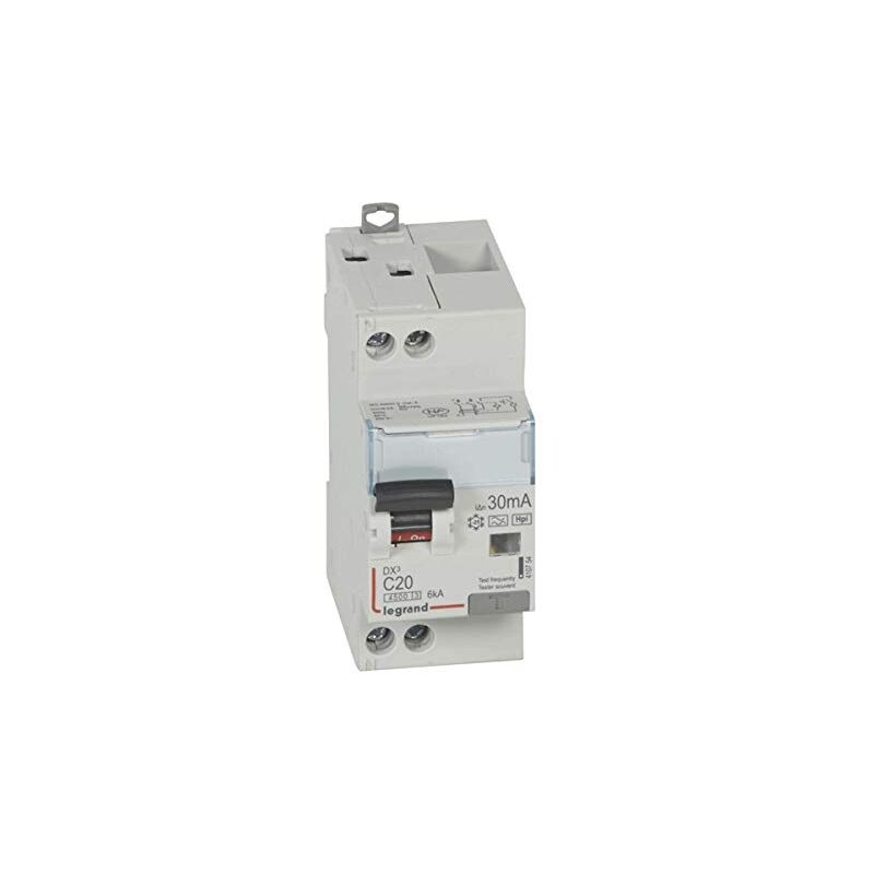 DISJONCTEUR DIFFÉRENTIEL DX³ 4500-VIS/VIS-U+N 230V 20A-TYPEHPI-30MA-6KA-COURBE C-DÉPART LEGRAND LEG410754