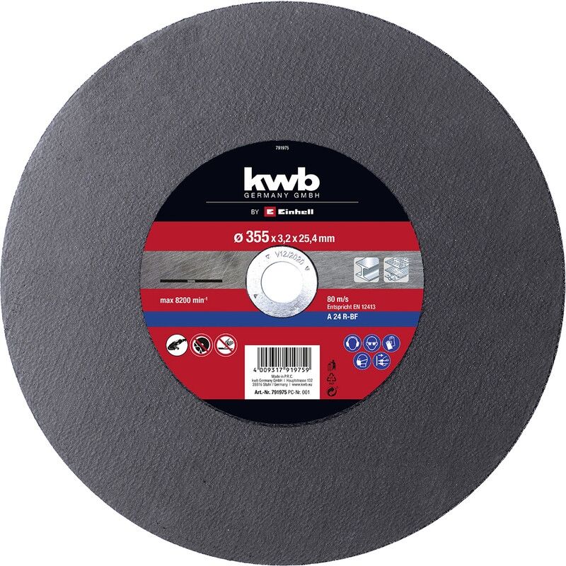kwb by Einhell Lot de 5 disques à tronçonner pour meuleuse d'angle