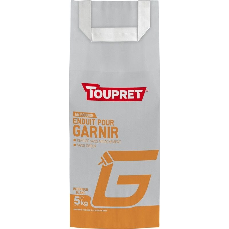 ENDUIT POUR GARNIR POUDRE G CHANTIER TOUPRET 5KG BCEGAR05