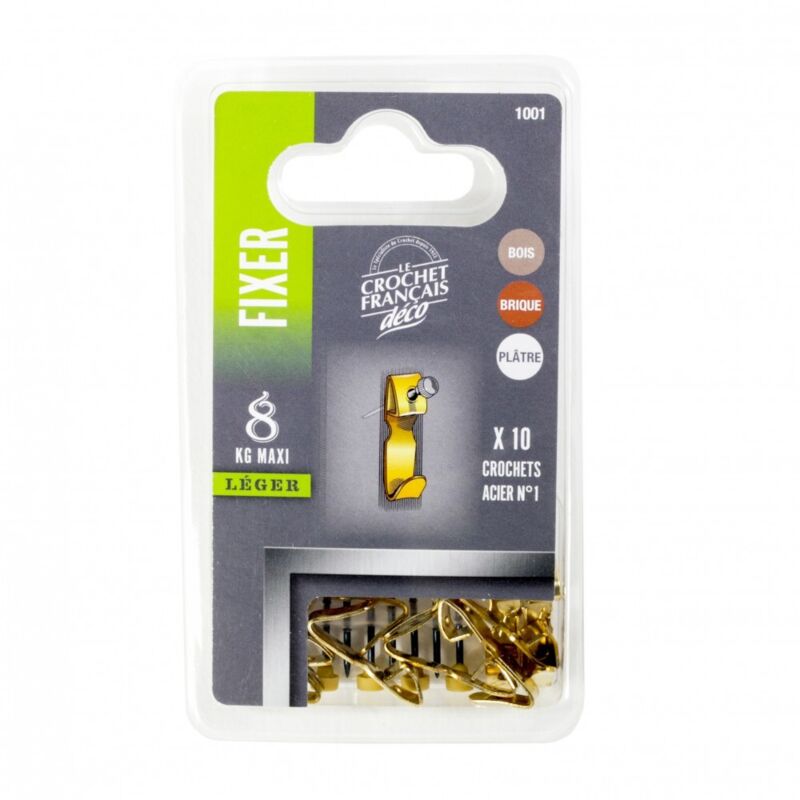 20 Crochets Spécial Béton Assortis Pour Tableaux Et Cadres