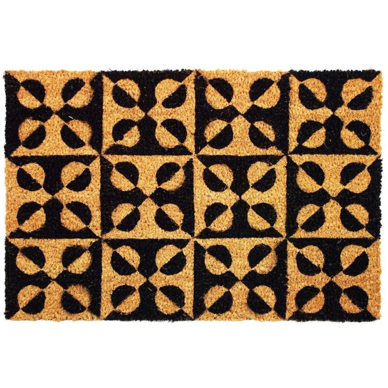 Tapis D'entrée Imprimé Happiness 40x60 Beige – Paris Prix