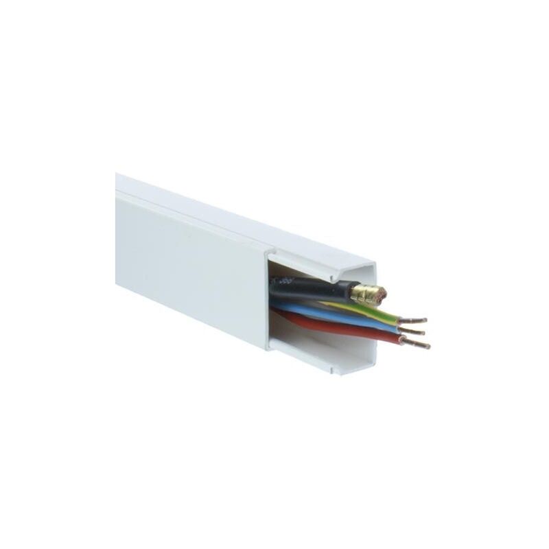 GGK Lot de 2 moulures électriques 40x60mm L.1,25m blanche - WS10217