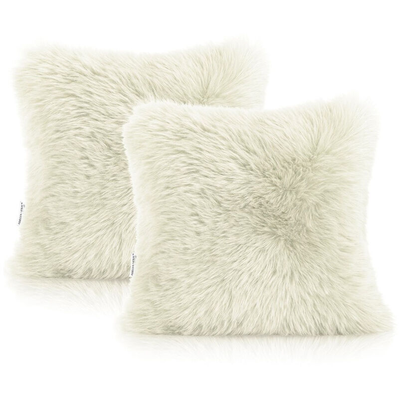 Coussin classique vert et blanc - 45x45cm - EMMA par Amadeus