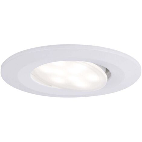 Paulmann Calla Spot LED encastrable pour salle de bains 6 W IP65 blanc mat (1/4)