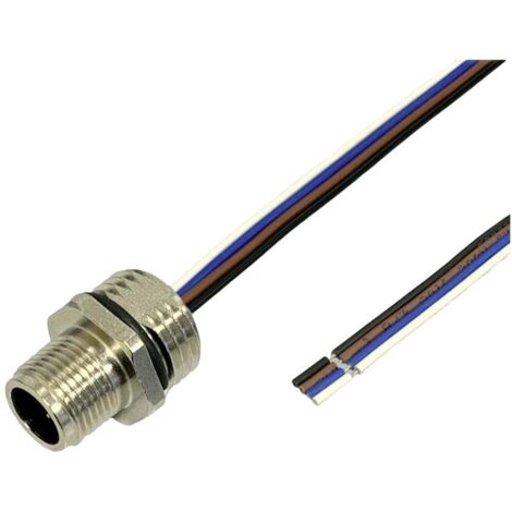 BKL Electronic 2703001 Fiche encastrée pour capteur/actionneur M12 0.5 m Nombre de pôles: 4 1 pc(s) (1/2)