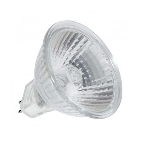 Pack De 10 Lámparas Halógenas Dicroicas Kengo 12V 50W MR16 – Caja Dañada Por Agua (Bombillas Nuevas)