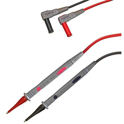 Paire De Sondes Multimètre 1000V CAT III - Câbles 1m Avec Pointes Fines - Compatible Tous Multimètres 4mm