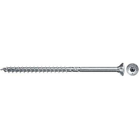 FISCHER LOT DE 50 VIS POWER-FAST II POUR AGGLOMÉRÉ - 6 X 140 MM - TÊTE FRAISÉE AVEC ÉTOILE INTÉRIEURE TX - FILETAGE PARTIEL GALV