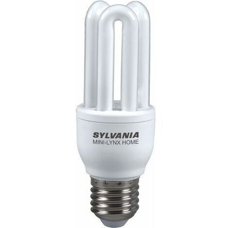 Sylvania – Ampoule fluocompacte 11W E27 – Lumière chaude 827 – Classe énergétique A – Démarrage rapide 30 000 cycles – Durée de vie 8000 heures (1/2)