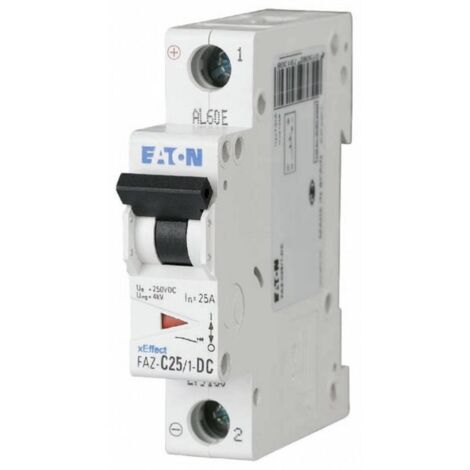 Eaton FAZ-C2/1-DC Disjoncteur 2A 250V DC Compact (1/3)